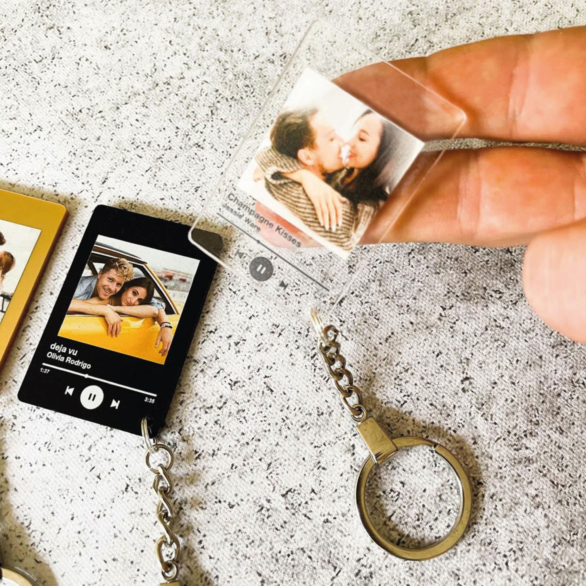 Personalised Song Keychain Plaque Custom Keyring Any Photo - Etsy