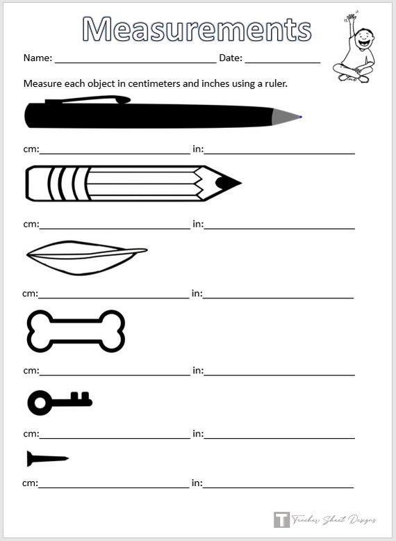 Measurement Worksheet - Etsy measurement-worksheet-etsy