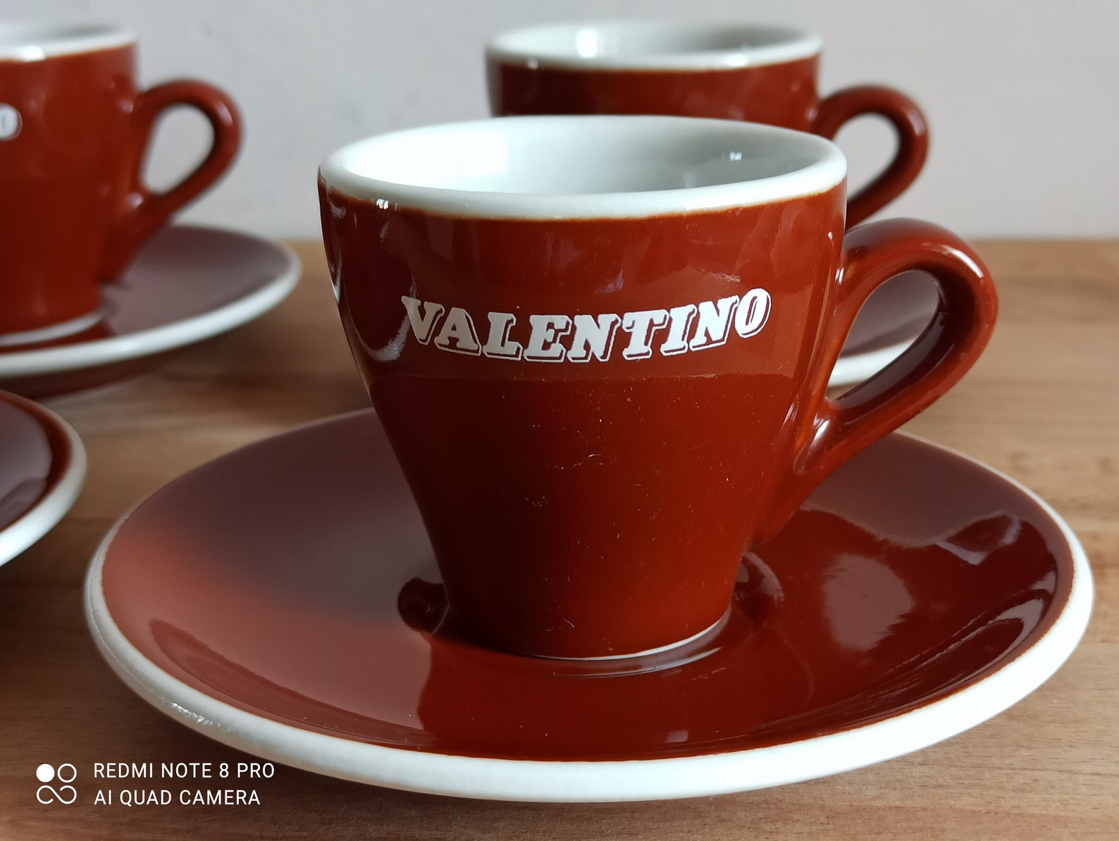 Six Original ACF Brown Espresso Cups Thick Caffe Bar Cups Etsy