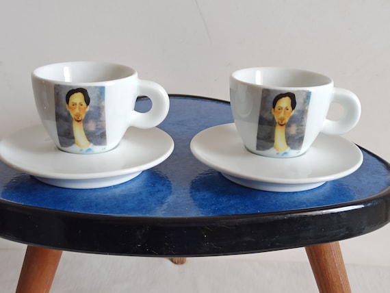 Nice Pair of PTM Espresso Cups, Italian Espresso Cups, Marked Ptm Made in  Italy 