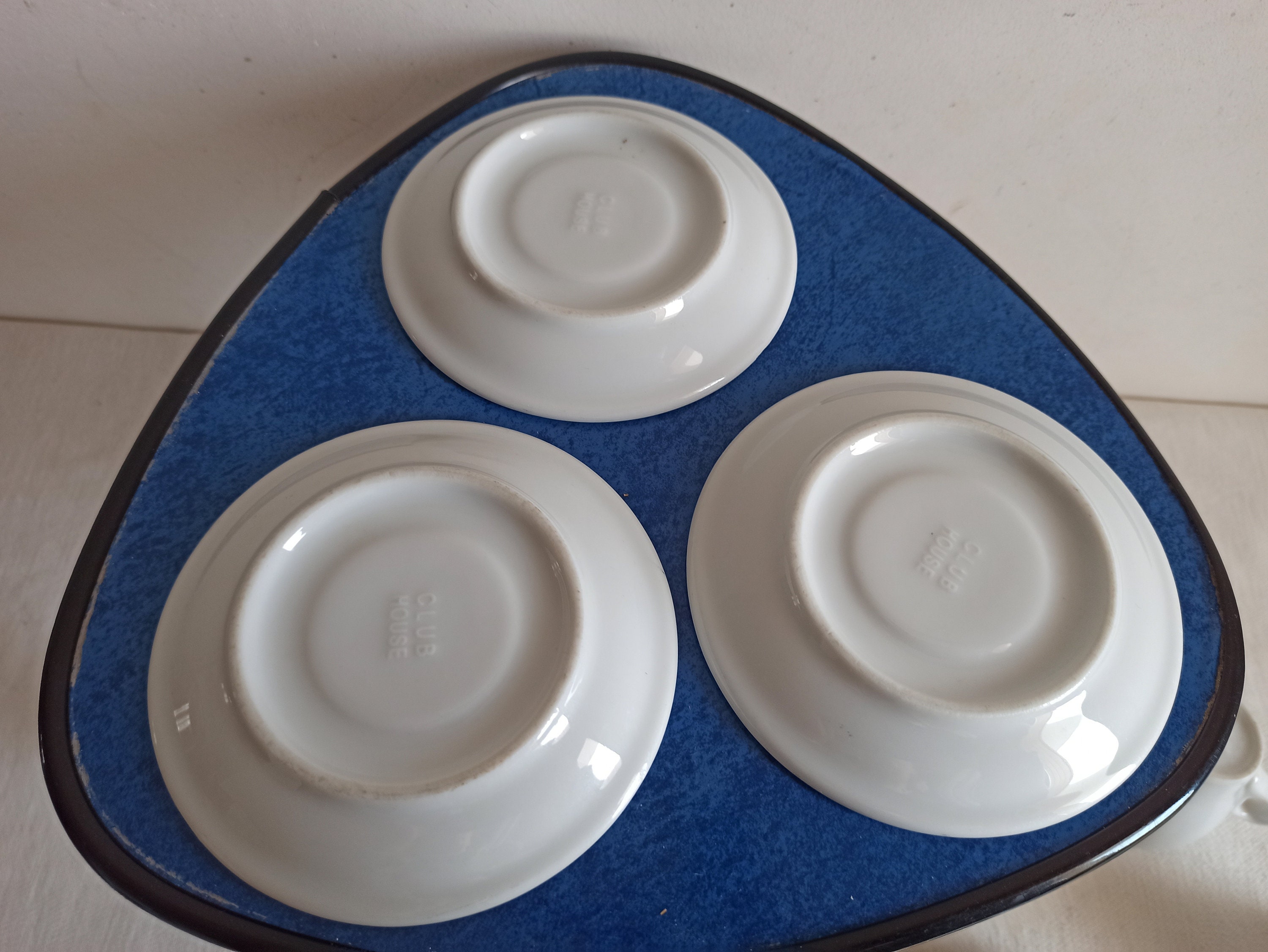 Nice Set of Three Espresso Cups, Bar Cups, Italian Espresso Cups, Marked  Club House Made in Italy 