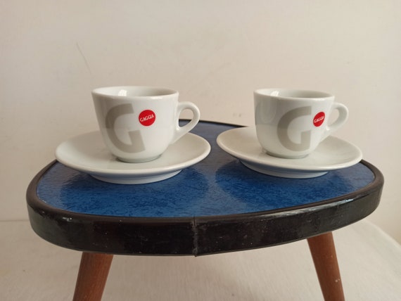 Nice Pair of Gaggia Espresso Cups, Bar Cups, Italian Espresso Cups, Made by  Ancap in Italy 