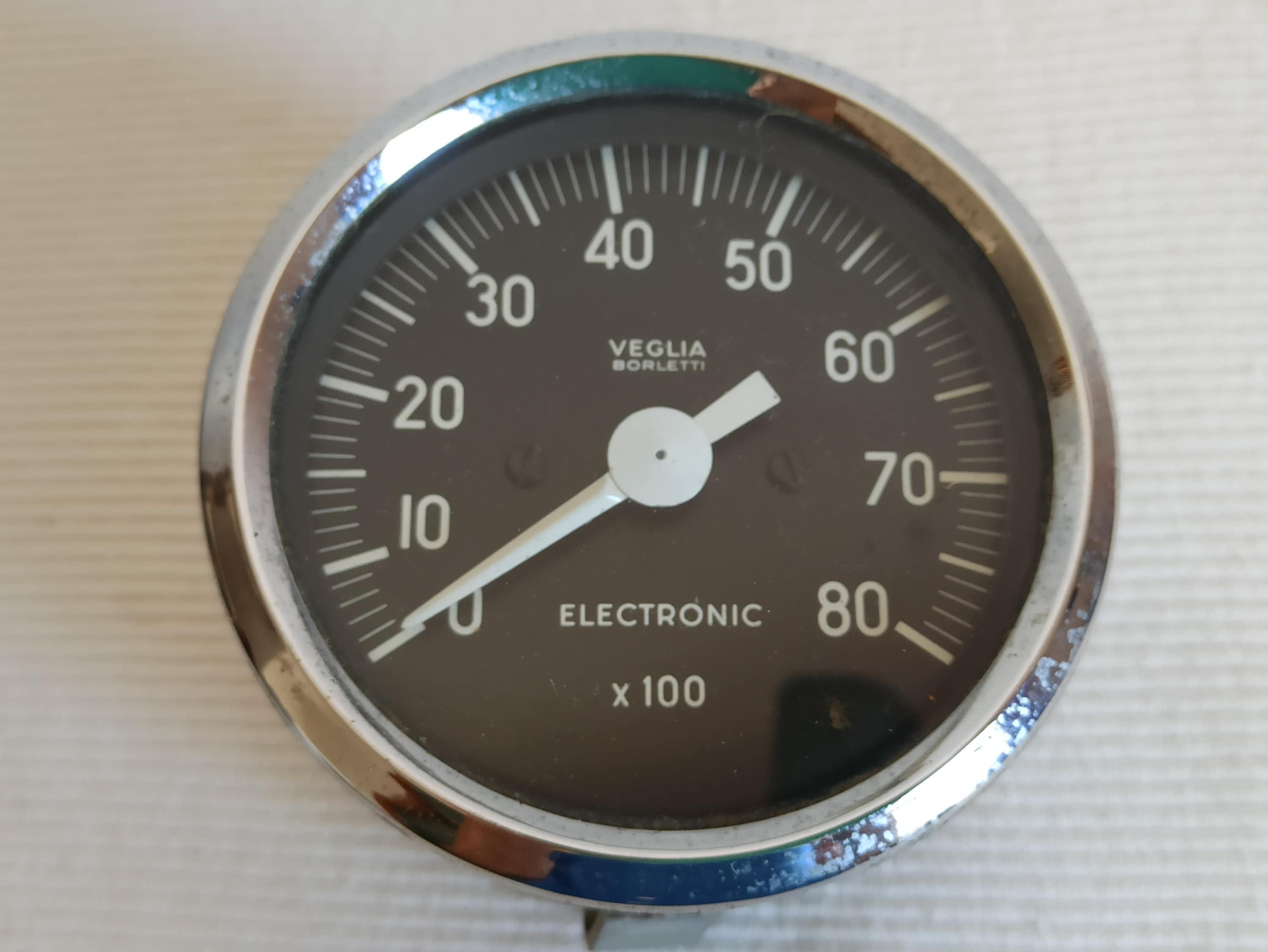 Veglia Borletti Tachometer, Electronic, 1950, 1960, Vintage Car