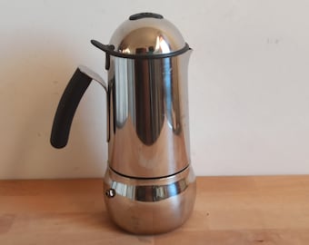 Bialetti stovetop moka pot, very rare vintage Bialetti designer piece, made in Italy
