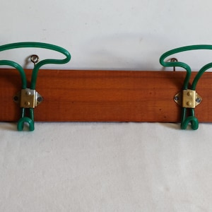 1960s Italian coat rack, hat rack clothes rack, vintage towel rack