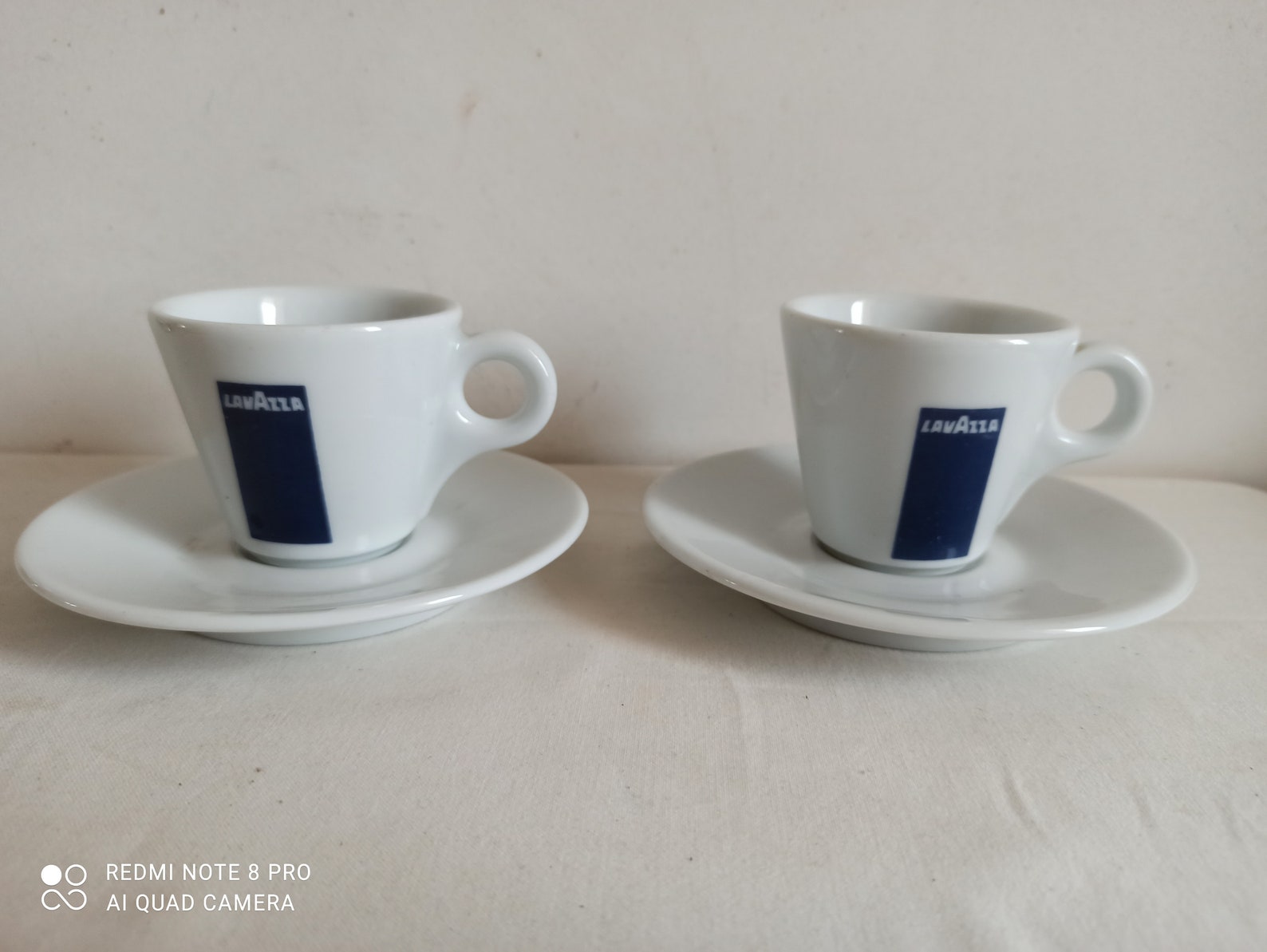 Nice pair of Lavazza espresso cups thick bar cups Italian Etsy