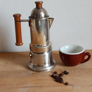 Rare VEV Kontessa stovetop moka pot, vintage espresso maker, 1980s