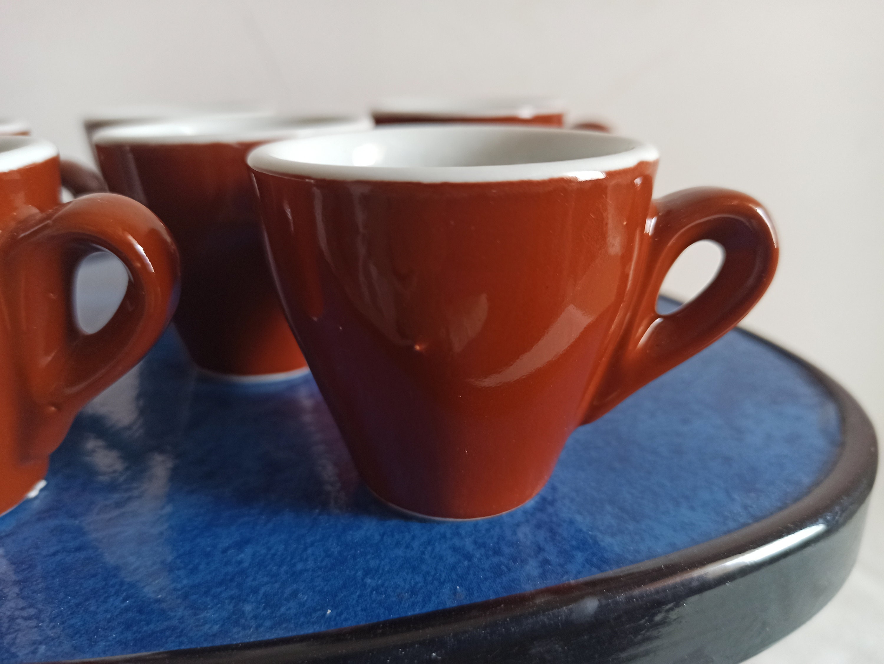 Six Nuova Point old Schoolespresso Cups Brown Bar Etsy