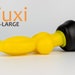XX-Large Fuxi, Yellow / Black, Fantasy Fox Dildo with Knot