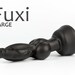 Large Fuxi, Black, Fantasy Dildo with Knot