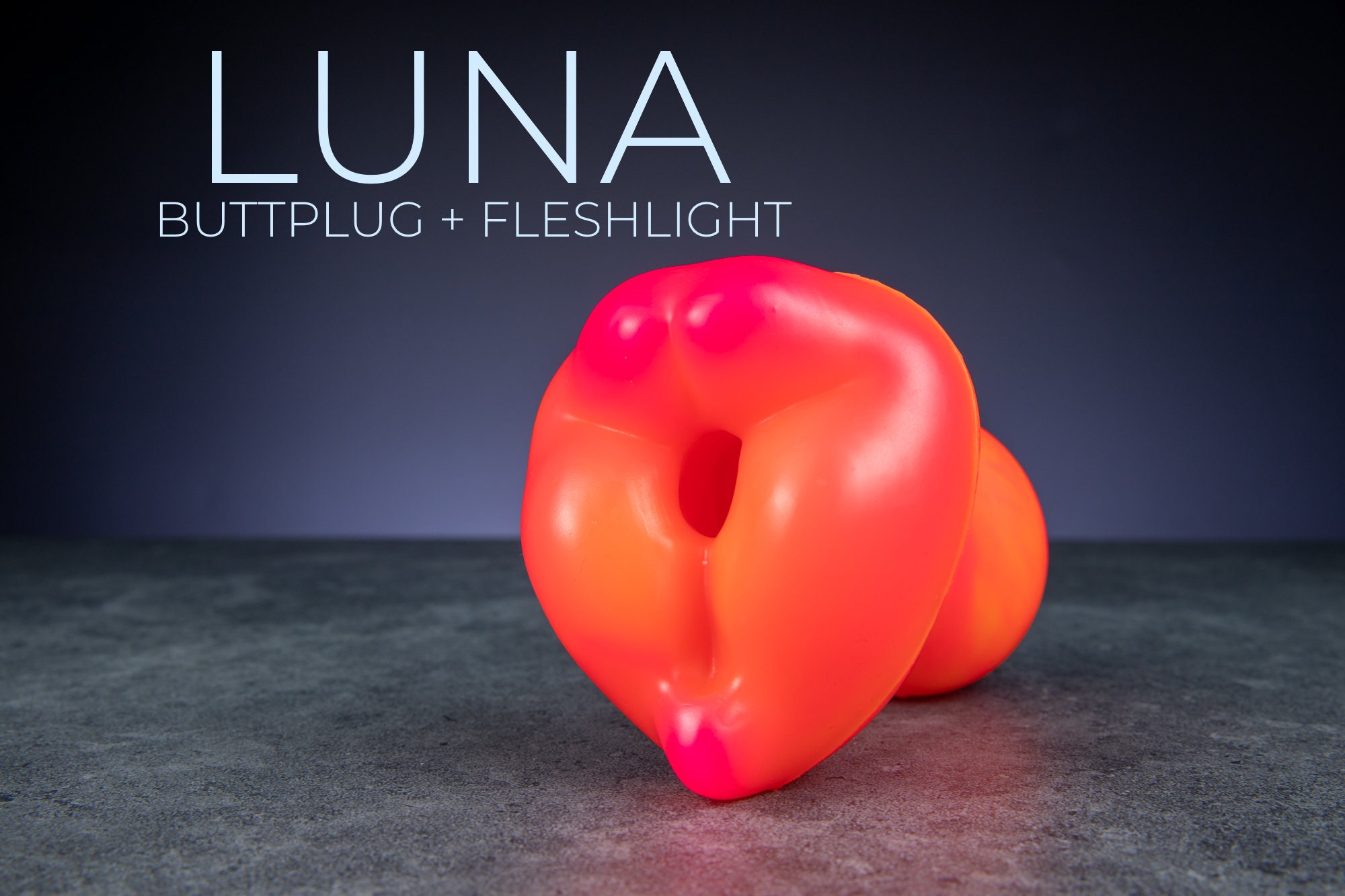 Luna, Buttplug and Fleshlight Combined, Pink and Orange Marbled, Fantasy  Dildo, Monster Dildo, 330 - Etsy