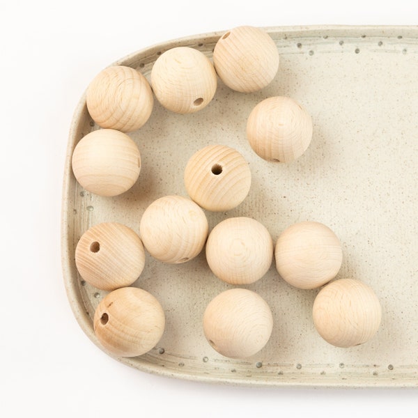 Unfinished Wood Bead Etsy