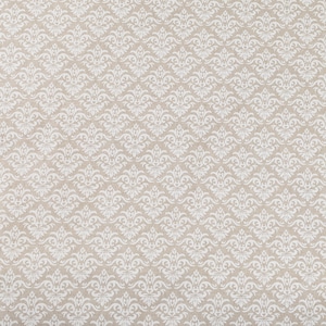 Gemusterter Baumwollstoff, Weiß Beige Stoff