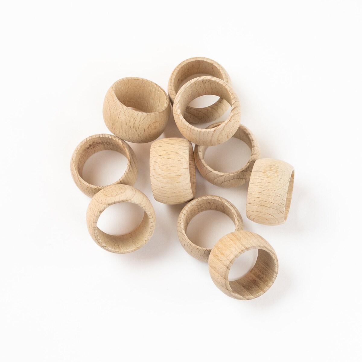 5ct - 34 mm Beech Wood Napkin Ring, Natural Unfinished Wood - Etsy