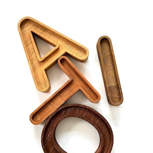 Letras independientes, letras de madera de ROBLE, regalo personalizado, letras de madera para guardería, carta personalizada, decoración de boda, decoración del hogar