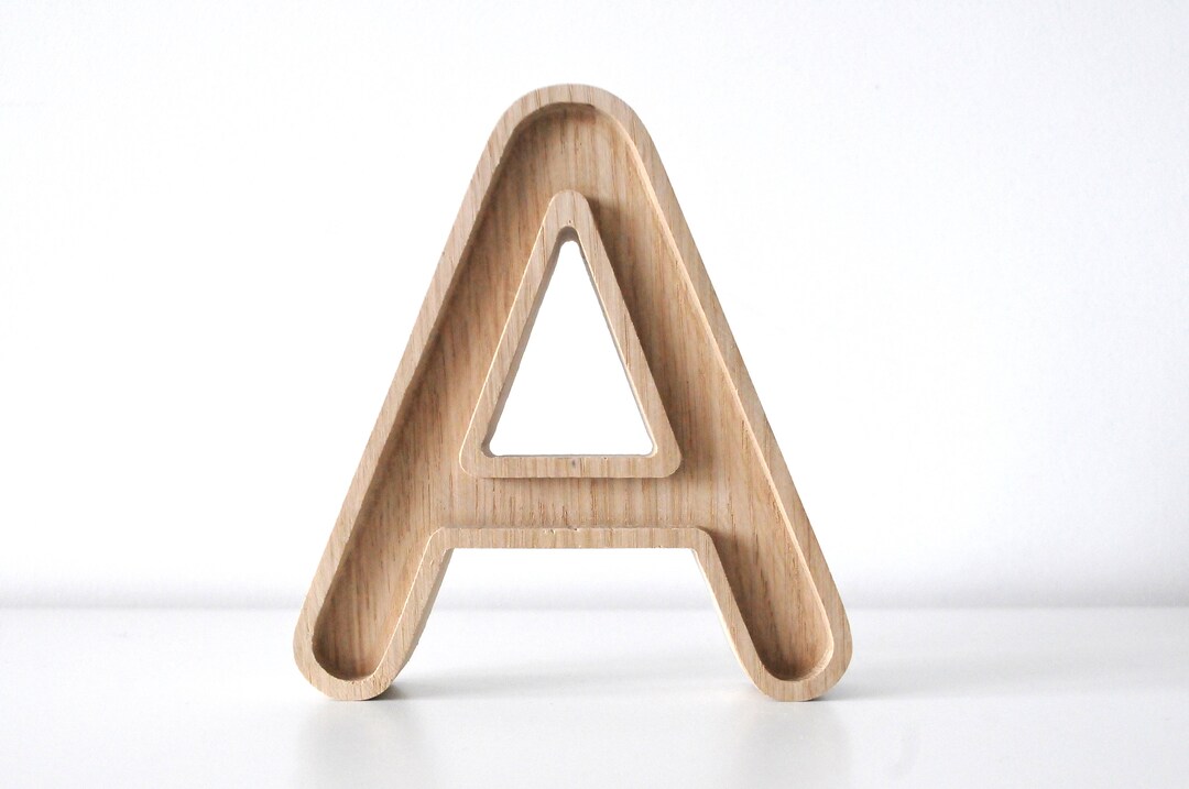 Freestanding Letters, OAK Wood Letters, Personalized Gift, Wooden ...