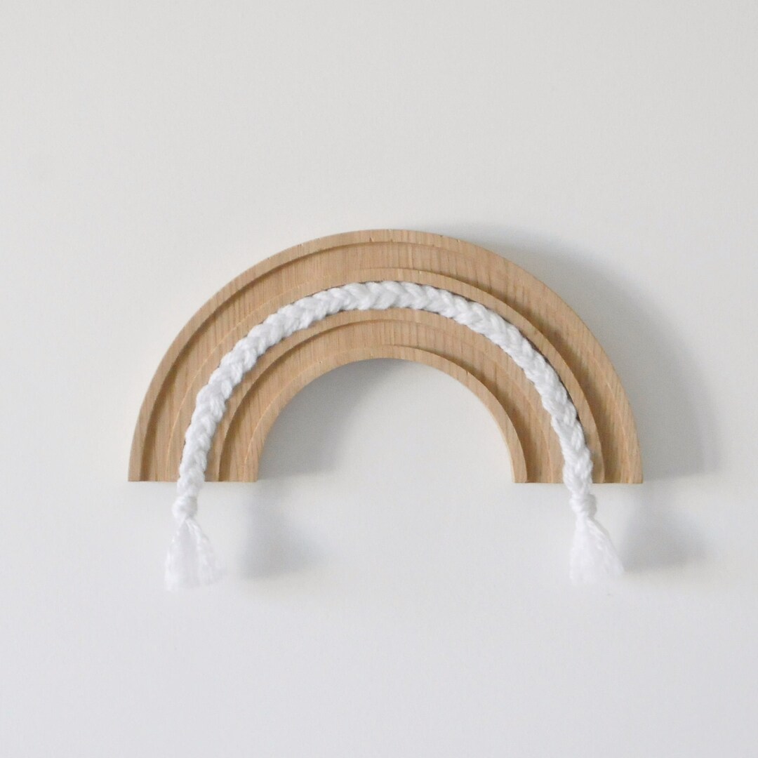 Wooden Rainbow, Wall Hanging Decor, Nursery Custom Decoration Etsy