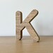 Freestanding Letters, OAK Wood Letters, Personalized Gift, Wooden ...