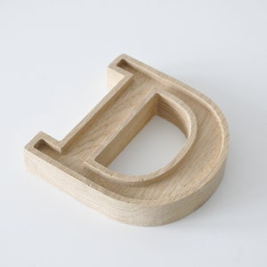 Letras independientes, letras de madera de ROBLE, regalo personalizado, letras de madera para guardería, carta personalizada, decoración de boda, decoración del hogar