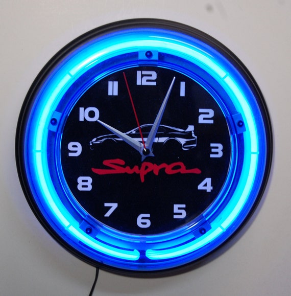 Toyota Supra Logo Neon Clock - Etsy