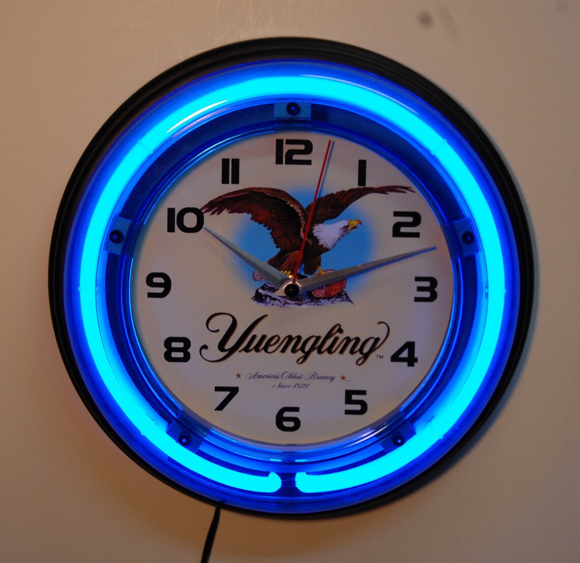 Yuengling beer logo neon clock Etsy