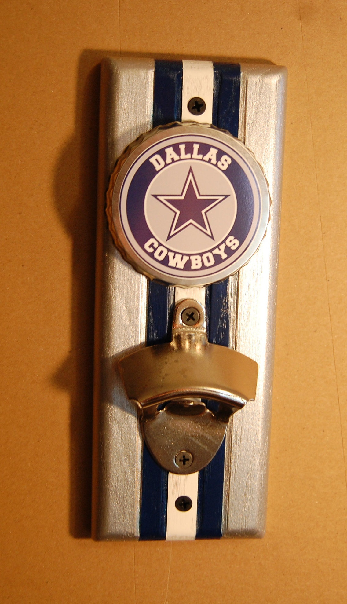 Dallas Cowboys wall mount bottle opener Etsy