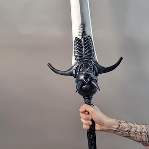 Fantasy  Sword – Handcrafted Prop Replica – Ribcage Skull Design