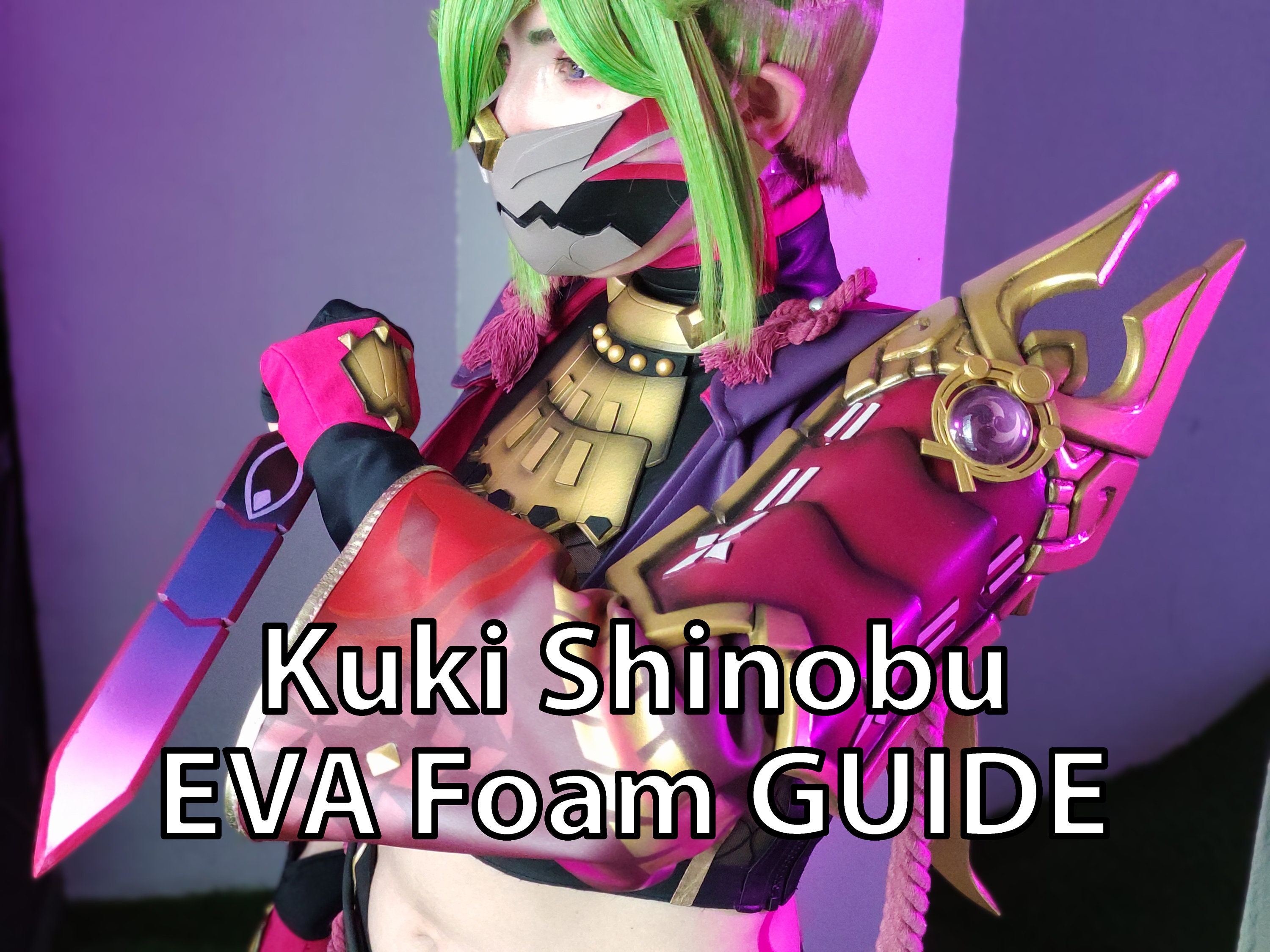 Kuki Patterns Kuki Shinobu Full Armor EVA Foam PATTERN + Detailed GUIDE | Genshin ...