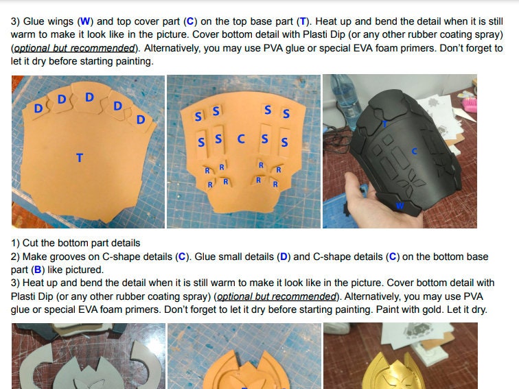 Kuki Patterns Kuki Shinobu Full Armor EVA Foam PATTERN + Detailed GUIDE | Genshin ...