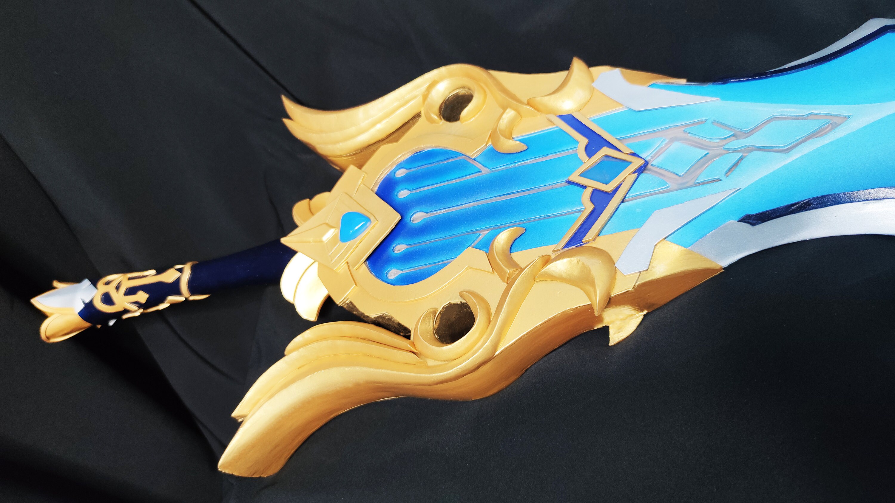 Genshin Impact Cosplay Song Of Broken Pines EULA, Spada In PVC Smontabile 135 Cm, Replica Oggetto Di Scena Per Gioco Di Ruolo