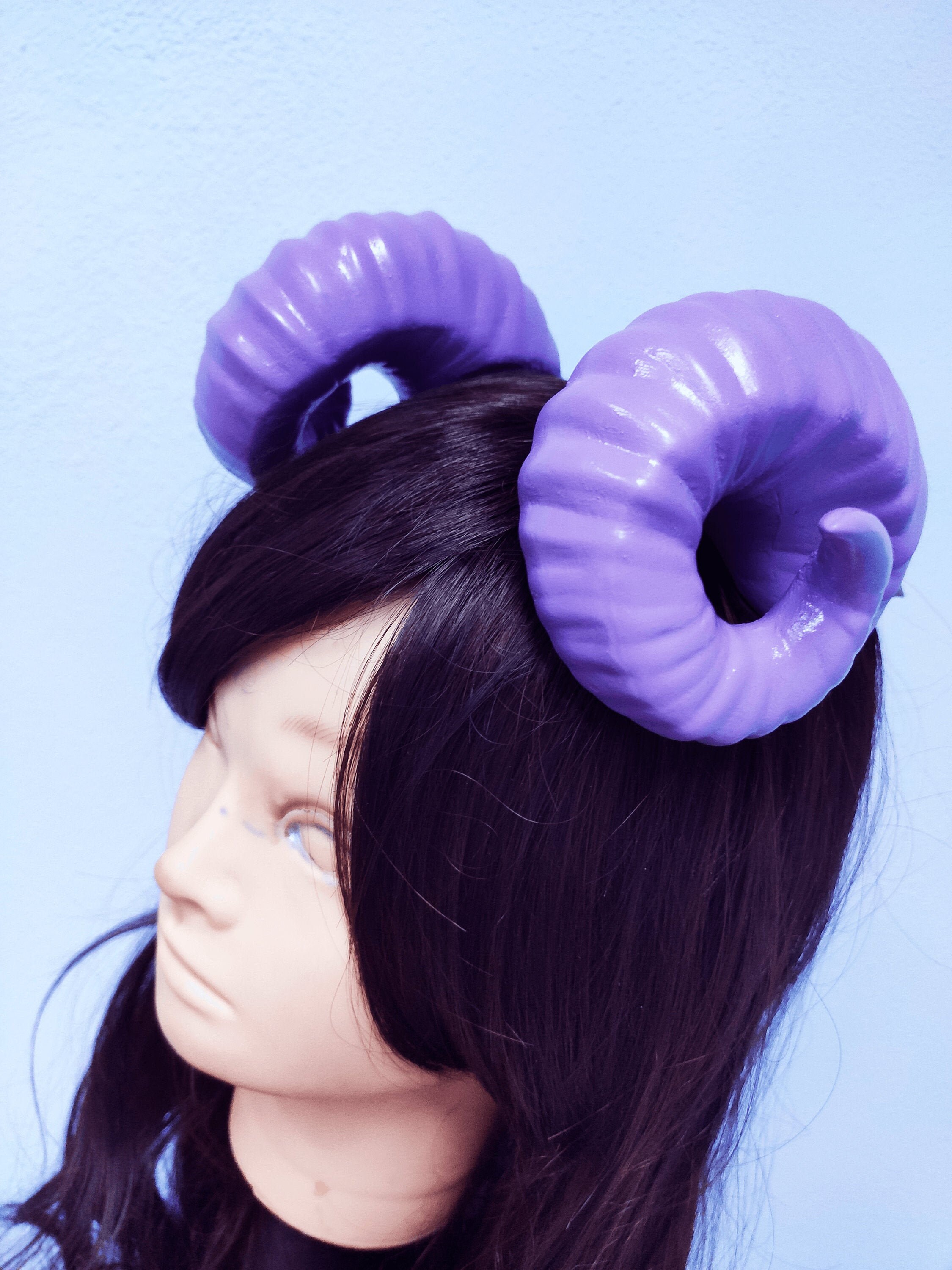 Ram Demon Succubus Cosplay Horns FINISHED&PAINTED Etsy