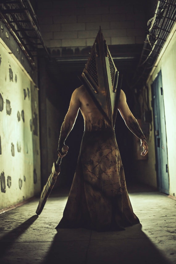 Pyramid Head Male Costume Silent Hill Cosplay Fine Quality 