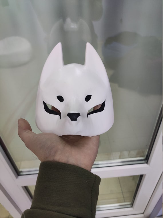 Japanese Kitsune Fox Demon Mask FINISHED&PAINTED 