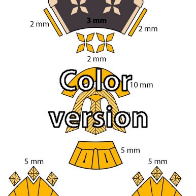 Kuki Patterns Kuki Shinobu Full Armor EVA Foam PATTERN + Detailed GUIDE | Genshin ...