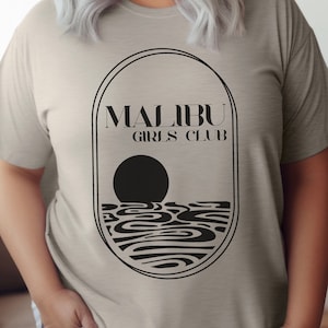 Malibu Girls Club Shirt Design PNG File for Cricut DIY