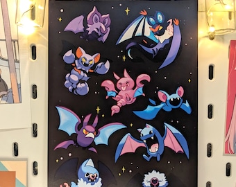 Bat Pokemon A5 Print