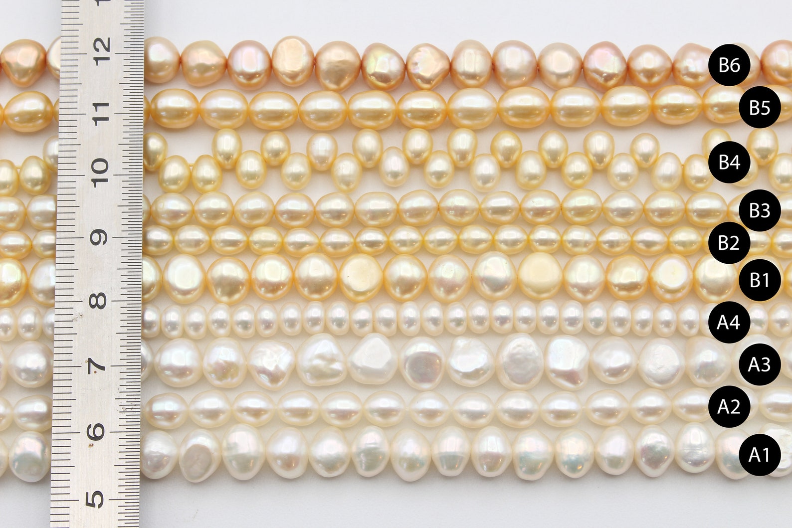 Real natural freshwater pearls natural colors / real Etsy