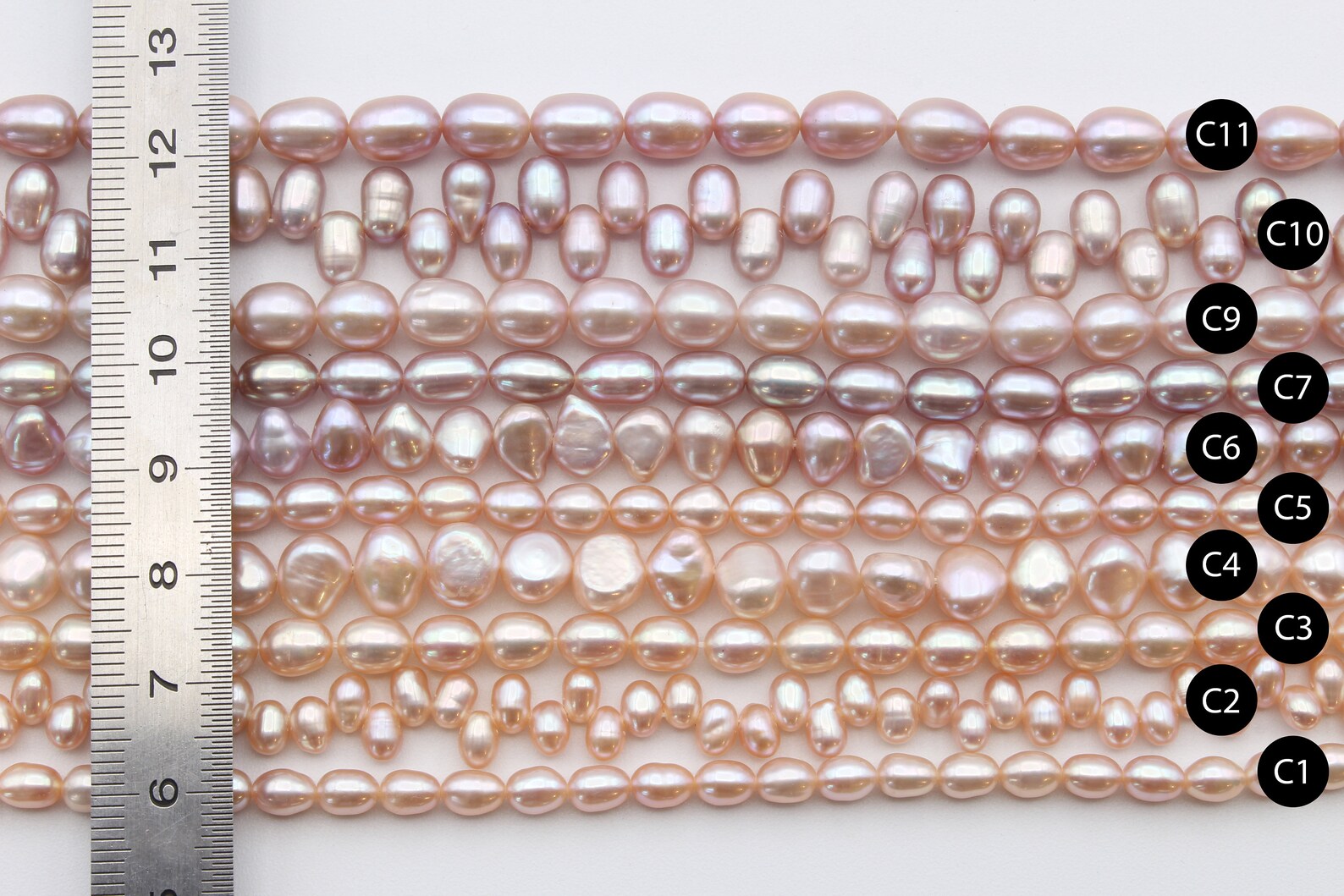 Real natural freshwater pearls natural colors / real Etsy