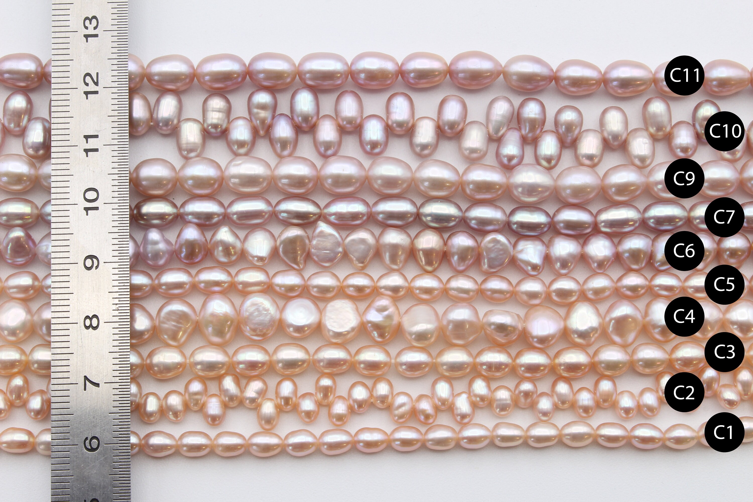 Real natural freshwater pearls natural colors / real Etsy