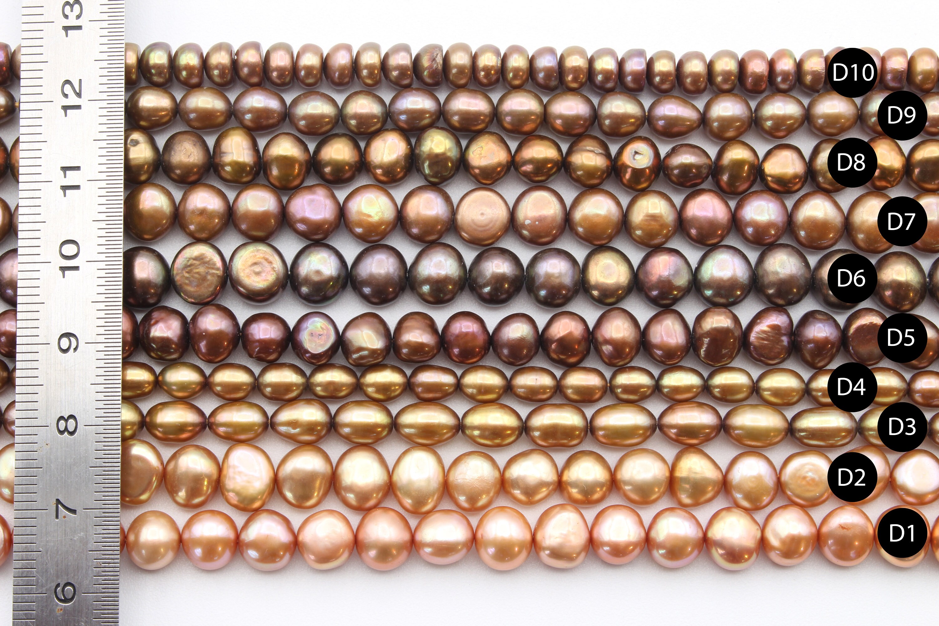 Real natural freshwater pearls natural colors / real Etsy