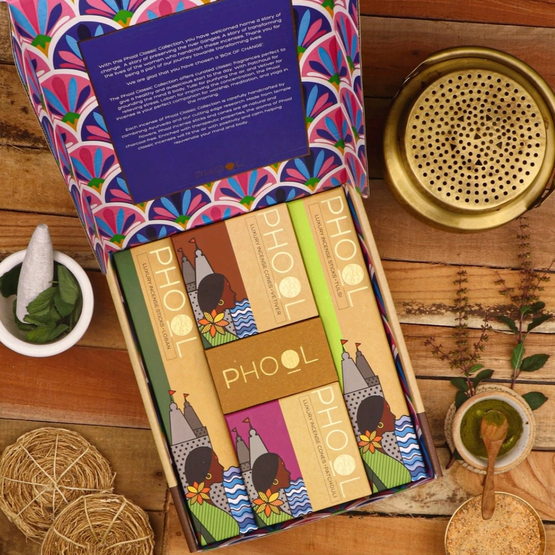 PHOOL Luxury Incense Gift Box 80 sticks & 80 cones Etsy
