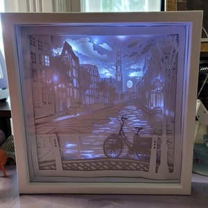 Canals of Amsterdam Shadow Box