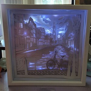 Canals of Amsterdam Shadow Box