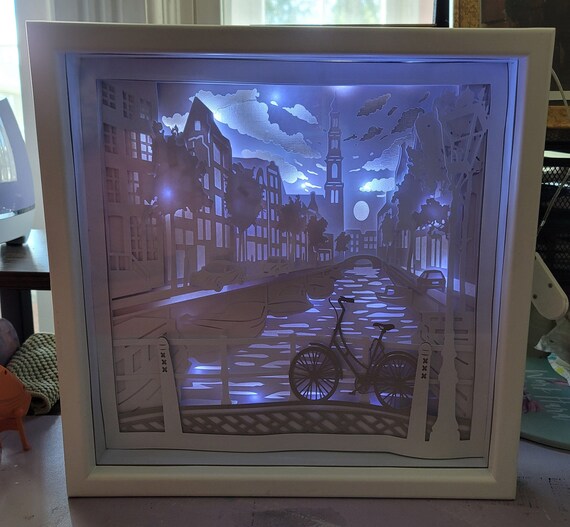 Canals of Amsterdam Shadow Box