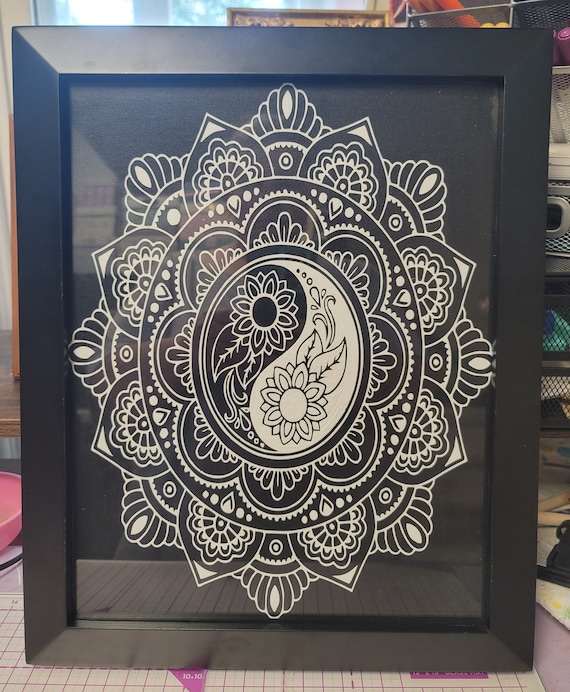 Yin Yang Framed Canvas