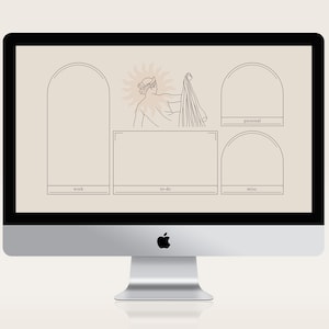 Greek Aesthetic Desktop Wallpaper Organizer | Minimalist Laptop Background | Roman Goddess Theme | iMac, MacBook, Windows | Instant Download