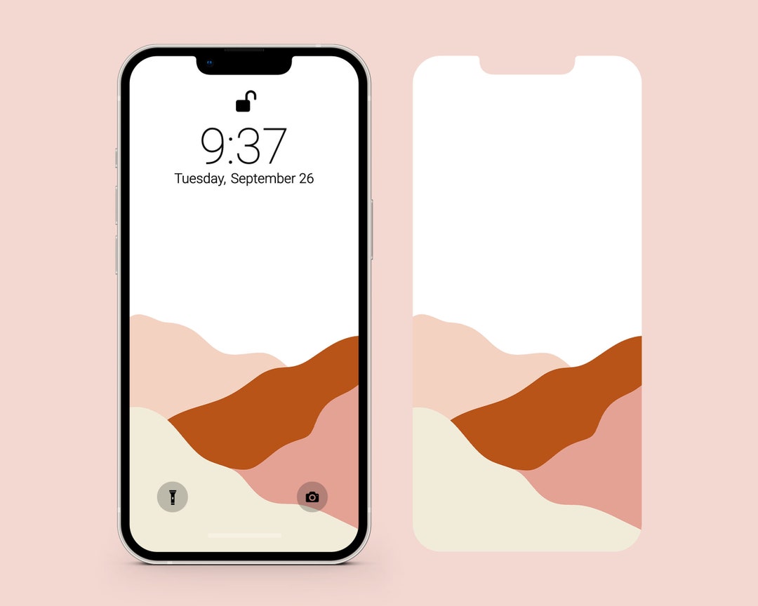 IPhone Wallpaper | Minimalist Abstract Landscape | Earth Tones