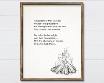 Poetry Print / Literary Poster / Poem Wall Art / Raquel Franco - Etsy