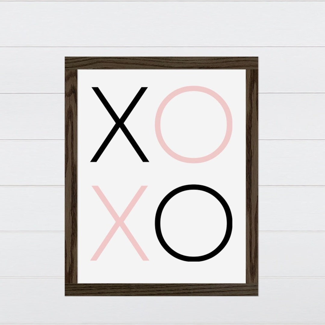 XOXO Wall Art Farmhouse Romantic Wall Art Etsy