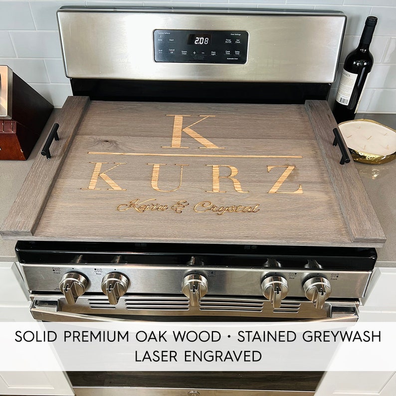 Farmhouse Wood Noodle Board Stove Cover Etsy